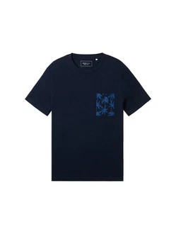 TOM TAILOR T-Shirt Dunkelblau/Blau