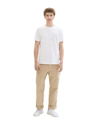 TOM TAILOR T-Shirt Weiß/Creme