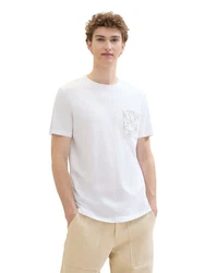TOM TAILOR T-Shirt Weiß/Creme