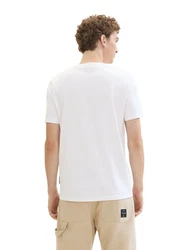 TOM TAILOR T-Shirt Weiß/Creme
