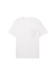 TOM TAILOR T-Shirt Weiß/Creme