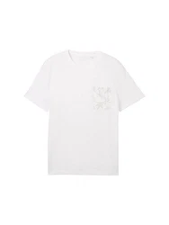 TOM TAILOR T-Shirt Weiß/Creme
