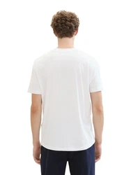 TOM TAILOR T-Shirt Weiß/Creme/Mischfarben/Dunkelblau/Grau