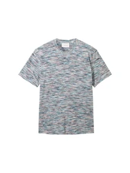 TOM TAILOR T-Shirt Grau/Blau/Hellblau