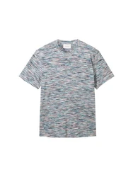 TOM TAILOR T-Shirt Grau/Blau/Hellblau