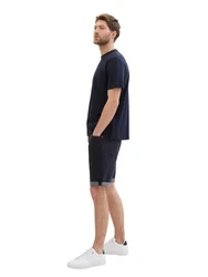 TOM TAILOR Shorts JOSH im Five-Pocket Style Dunkelblau/Blau