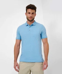 Brax Poloshirt Pullunder STYLE PETE U Hellblau/Blau