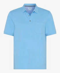 Brax Poloshirt Pullunder STYLE PETE U Hellblau/Blau