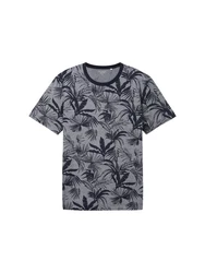 TOM TAILOR T-Shirt Grau/Schwarz/Dunkelblau/Blau/Dunkelgrau