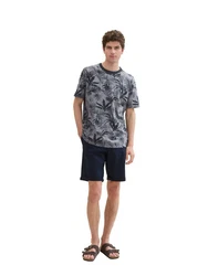 TOM TAILOR T-Shirt Grau/Schwarz/Dunkelblau/Blau/Dunkelgrau