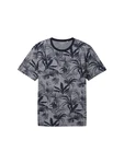 TOM TAILOR T-Shirt Grau/Schwarz/Dunkelblau/Blau/Dunkelgrau