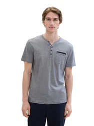 TOM TAILOR T-Shirt Grau/Hellgrau/Dunkelgrau
