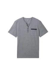 TOM TAILOR T-Shirt Grau/Hellgrau/Dunkelgrau