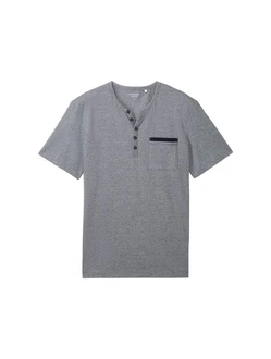 TOM TAILOR T-Shirt Grau/Hellgrau/Dunkelgrau