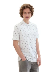 TOM TAILOR Denim Poloshirt Weiß/Dunkelblau/Silber/Rot/Creme