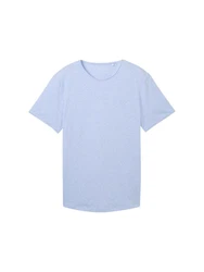 TOM TAILOR DENIM T-Shirt Hellblau/Blau/Lila