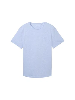 TOM TAILOR DENIM T-Shirt Hellblau/Blau/Lila
