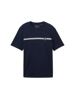 TOM TAILOR Denim T-Shirt mit Logo Print