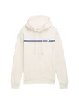 TOM TAILOR Denim Sweatshirt Hoodie mit Print Beige/Creme/Weiß