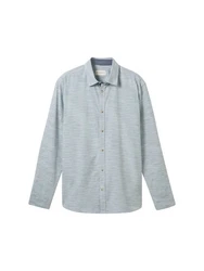 TOM TAILOR T-Shirt Grau/Hellblau/Blau
