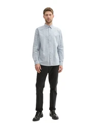 TOM TAILOR T-Shirt Grau/Hellblau/Blau