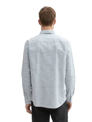 TOM TAILOR T-Shirt Grau/Hellblau/Blau