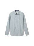 TOM TAILOR T-Shirt Grau/Hellblau/Blau