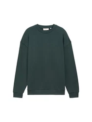 TOM TAILOR Sweatshirt Dunkelgrün/Grün