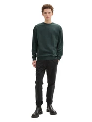TOM TAILOR Sweatshirt Dunkelgrün/Grün