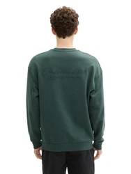 TOM TAILOR Sweatshirt Dunkelgrün/Grün