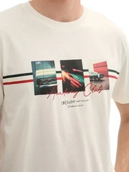 TOM TAILOR T-Shirt Beige/Khaki/Weiß/Schwarz