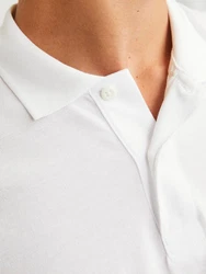 JACK & JONES Poloshirt rot/weiß
