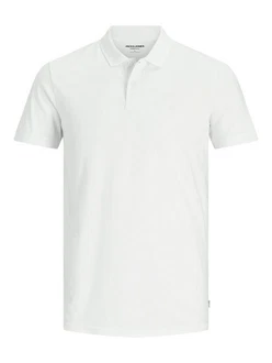 JACK & JONES Poloshirt rot/weiß
