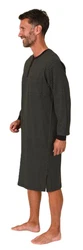 Normann Pyjama Herren langarm Nachthemd Dunkelgrün/Grün/Khaki
