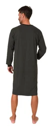 Normann Pyjama Herren langarm Nachthemd Dunkelgrün/Grün/Khaki
