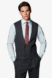 Next Anzugweste Skinny Fit Hellblau/Grau/Schwarz/Mischfarben