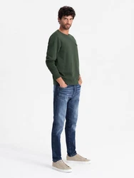 OMBRE Herren-Sweatshirt mit Metallnadel 