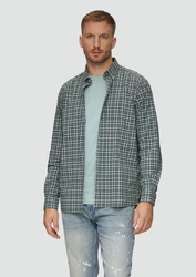 s.Oliver Langarmhemd Regular Fit mit Button-Down-Kragen Grün/Blau/Dunkelgrün/Hellblau/Hellgrün