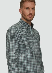 s.Oliver Langarmhemd Regular Fit mit Button-Down-Kragen Grün/Blau/Dunkelgrün/Hellblau/Hellgrün