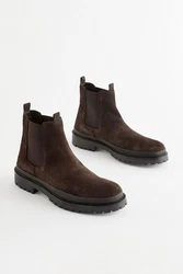 Next Chelsea-Stiefelette mit rutschfester Sohle Chelseaboots Braun/Dunkelbraun