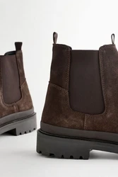 Next Chelsea-Stiefelette mit rutschfester Sohle Chelseaboots Braun/Dunkelbraun