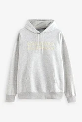 Next Kapuzensweatshirt Hoodie mit Grafik-Print Grau/Silber/Hellgrau/Braun