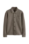 Next Premium Strukturierte Hemdjacke Khaki/Beige/Braun/Dunkelgrün/Grau