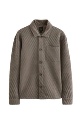Next Premium Strukturierte Hemdjacke Khaki/Beige/Braun/Dunkelgrün/Grau