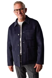 Next Hemdjacke Dunkelblau/Hellblau/Blau