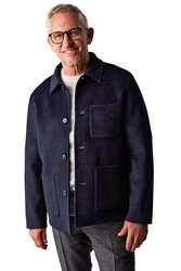 Next Hemdjacke Dunkelblau/Hellblau/Blau