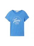 TOM TAILOR T-Shirt Printed Basic Hellblau/Blau