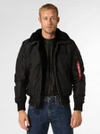 Alpha Industries Winterjacke Schwarz/Dunkelrot/Grau/Rot