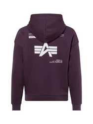 Alpha Industries Kapuzenpullover Lila/Dunkelrot