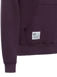 Alpha Industries Kapuzenpullover Lila/Dunkelrot